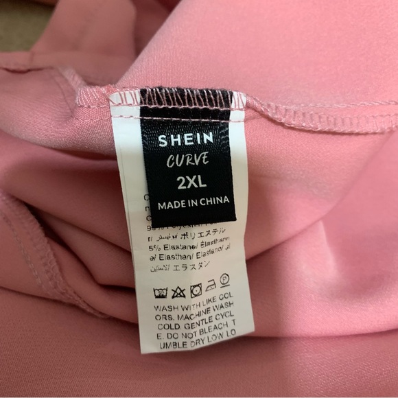 5 for 20 Shein handkerchief pink open front cardigan - Picture 8 of 10